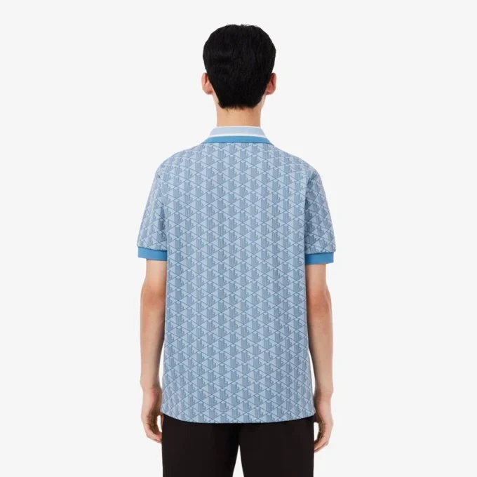 Herren-Poloshirt mit klassischer Passform und Monogramm