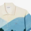 Herren-Poloshirt mit klassischer Passform und Petit-Piqué-Print