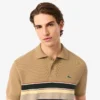 Herren-Poloshirt mit Kragen, gestreift, hergestellt in Frankreich