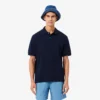 Herren-Poloshirt mit lockerer Passform und schwerem Piqué