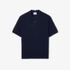Herren-Poloshirt mit lockerer Passform und schwerem Piqué