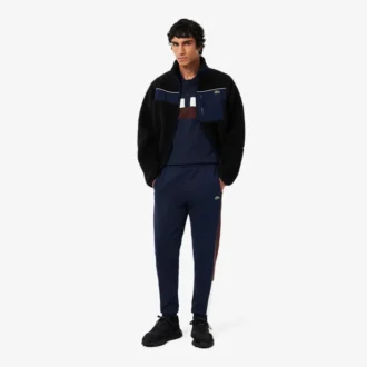 Herren-Poloshirt mit Regular Fit und Colorblock-Design aus Petit Piqué