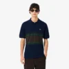 Herren-Poloshirt mit Streifen in klassischer Passform, hergestellt in Frankreich