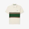 Herren-Poloshirt mit Streifen in klassischer Passform, hergestellt in Frankreich