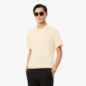 Herren-Poloshirt „Paris Classic Fit“ mit offenem Kragen und Stickerei