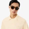 Herren-Poloshirt „Paris Classic Fit“ mit offenem Kragen und Stickerei