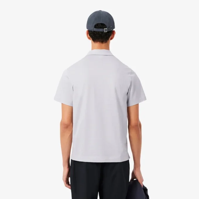 Herren-Poloshirt „Paris Classic Fit“ mit offenem Kragen und Stickerei