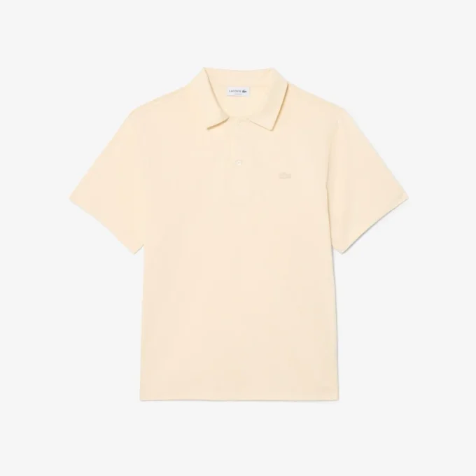 Herren-Poloshirt „Paris Classic Fit“ mit offenem Kragen und Stickerei