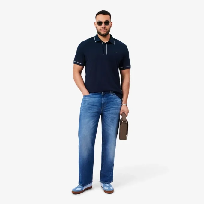 Herren-Poloshirt „Paris Stretch Piqua“ in Regular Fit