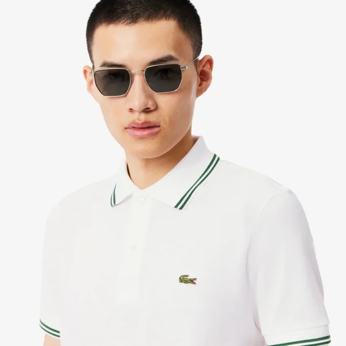 Herren-Poloshirt „Regular Fit Trim Accent L.12.12“