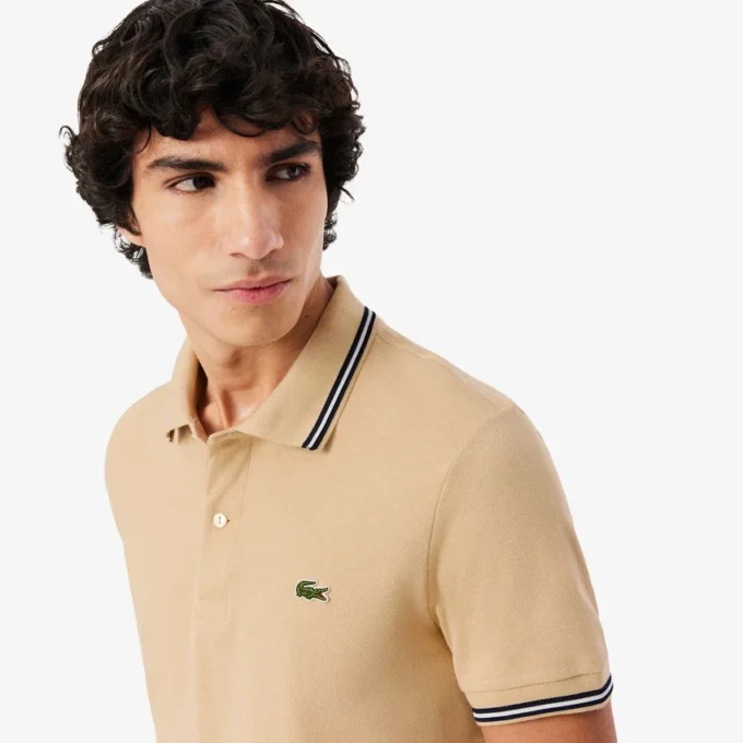 Herren-Poloshirt „Regular Fit Trim Accent L.12.12“