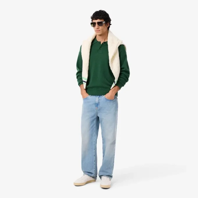 Herren-Poloshirts aus Wolle in Relaxed Fit