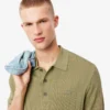 Herren-Poloshirts mit geripptem Strickkragen