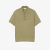 Herren-Poloshirts mit geripptem Strickkragen