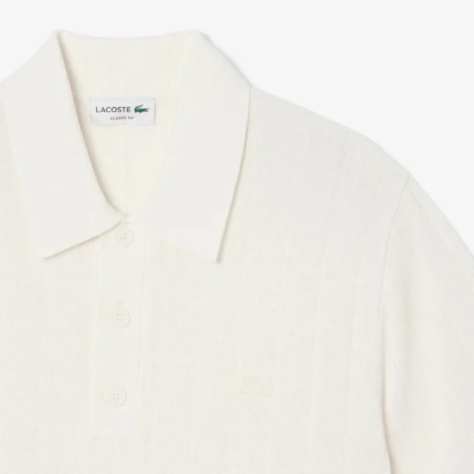 Herren-Poloshirts mit geripptem Strickkragen