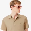 Herren-Poloshirts mit offenem Kragen und Stickerei im Paris Classic Fit Herren-Poloshirts mit offenem Kragen und Stickerei im Paris Classic Fit