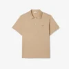 Herren-Poloshirts mit offenem Kragen und Stickerei im Paris Classic Fit Herren-Poloshirts mit offenem Kragen und Stickerei im Paris Classic Fit