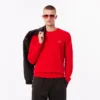 Herren-Pullover aus 3D-Strick mit Rundhalsausschnitt