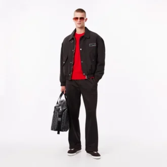 Herren-Pullover aus 3D-Strick mit Rundhalsausschnitt
