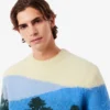Herren-Pullover aus Alpaka-Wolle mit Landschaftsmotiv