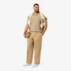 Herren-Pullover aus Baumwoll-Blend mit offenem Polokragen