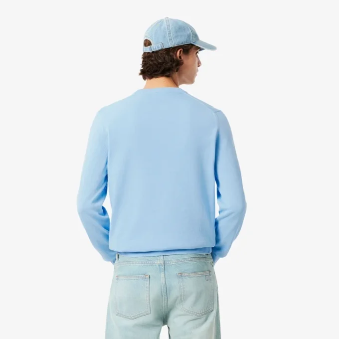 Herren-Pullover aus Baumwolle mit Krokodil-Motiv