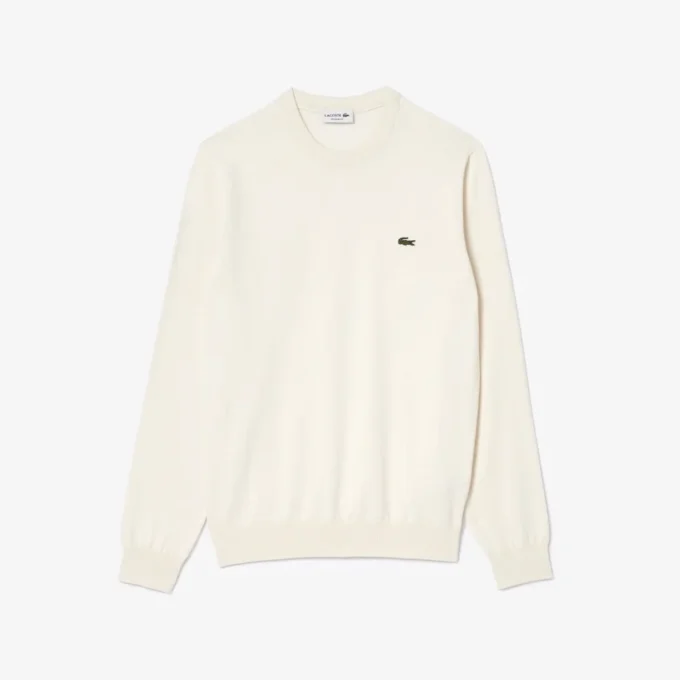 Herren-Pullover aus Baumwolle mit Rundhalsausschnitt