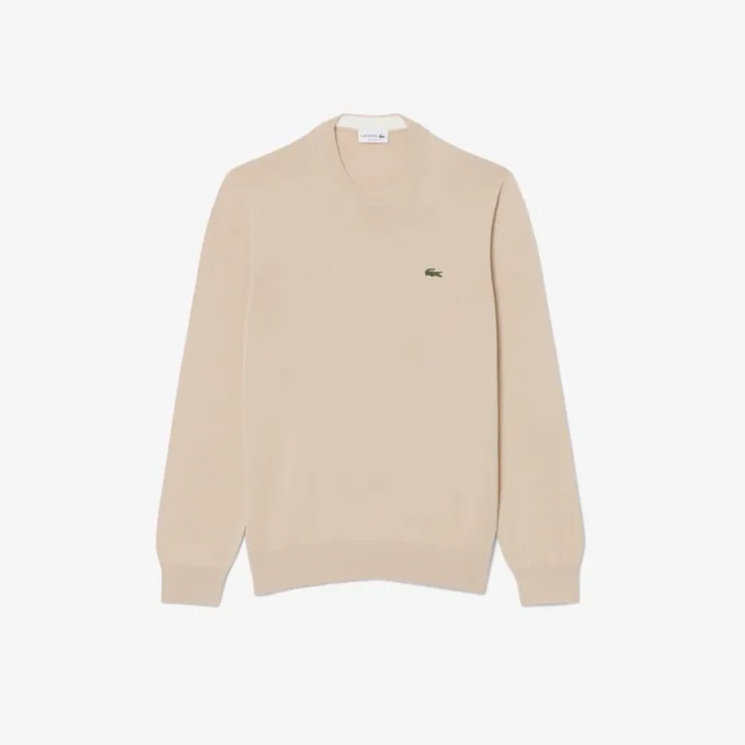 Herren-Pullover aus Baumwolle mit Rundhalsausschnitt