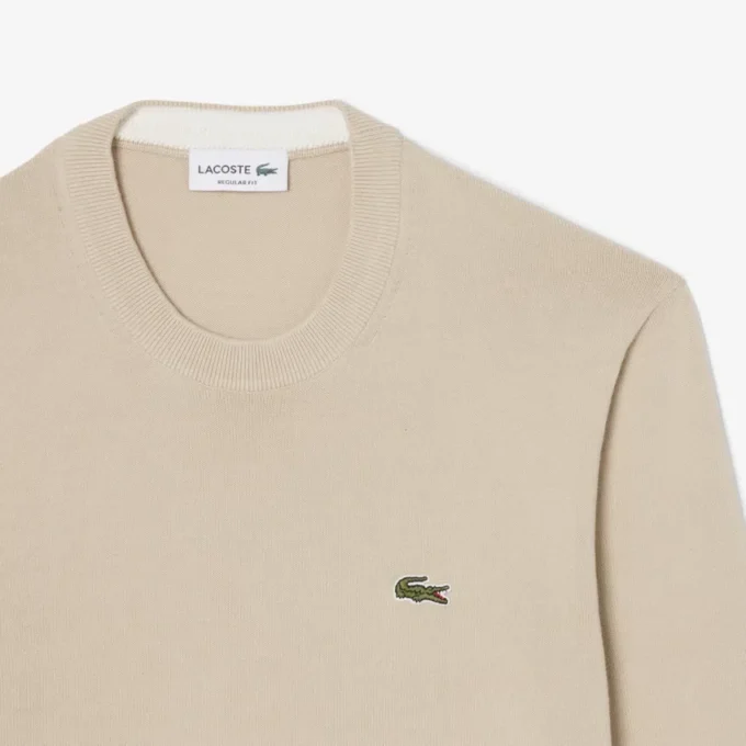 Herren-Pullover aus Baumwolle mit Rundhalsausschnitt
