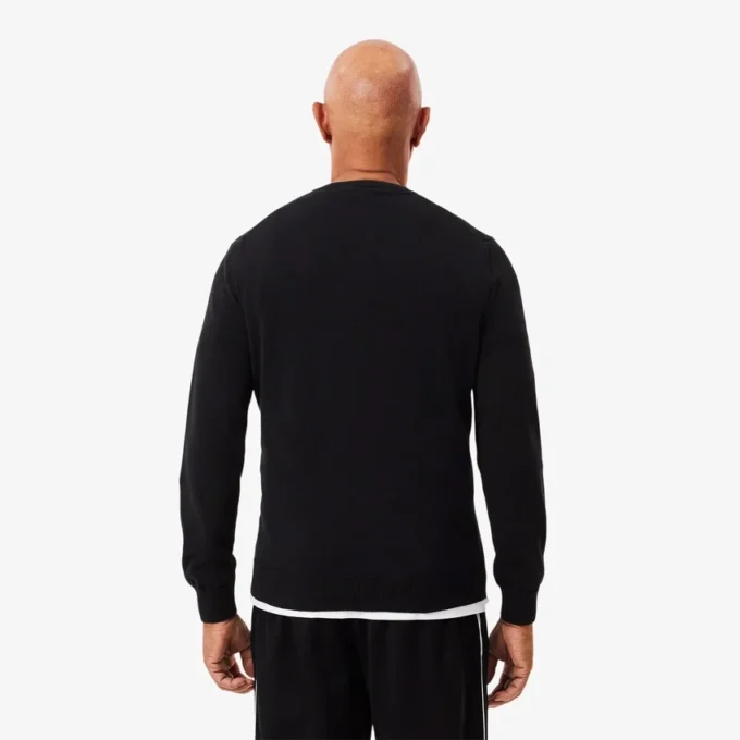 Herren-Pullover aus Baumwolle mit V-Ausschnitt