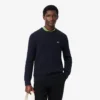 Herren-Pullover aus Baumwolle mit Zopfmuster