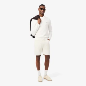 Herren-Pullover aus Baumwolle mit Zopfmuster