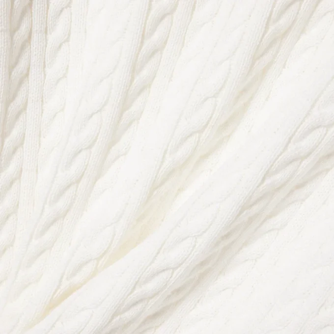 Herren-Pullover aus Baumwolle mit Zopfmuster