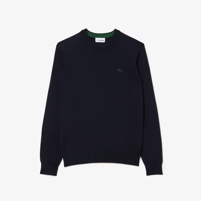 Herren-Pullover aus Merinowolle mit Rundhalsausschnitt