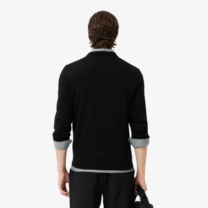 Herren-Pullover aus Merinowolle mit Rundhalsausschnitt