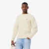 Herren-Pullover aus Wolle mit Patchwork-Effekt in lockerer Passform
