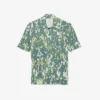 Herren-Pullover mit Kurzarm, Grafikprint und Polokragen