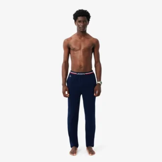 Herren-Pyjama-Hose mit mehrfarbigem Bund