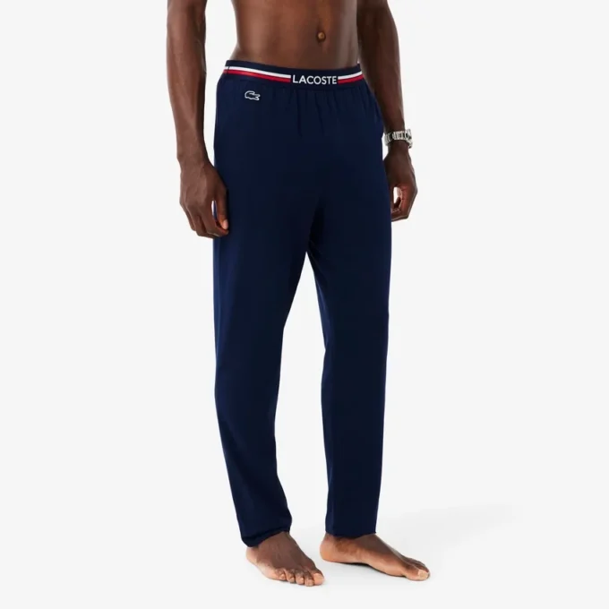 Herren-Pyjama-Hose mit mehrfarbigem Bund