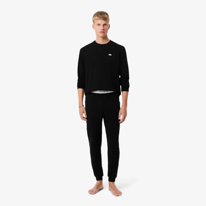 Herren-Pyjama-Set mit silbernem Bund
