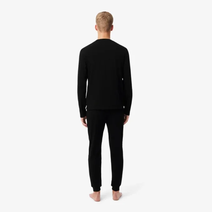 Herren-Pyjama-Set mit silbernem Bund
