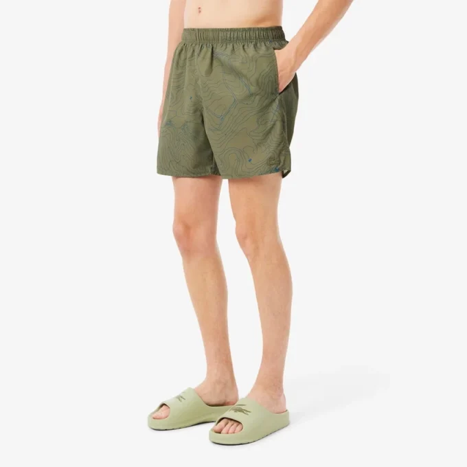 Herren-Retroshorts in mittlerer Länge mit Print