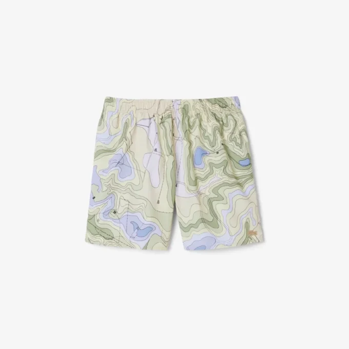 Herren-Retroshorts in mittlerer Länge mit Print