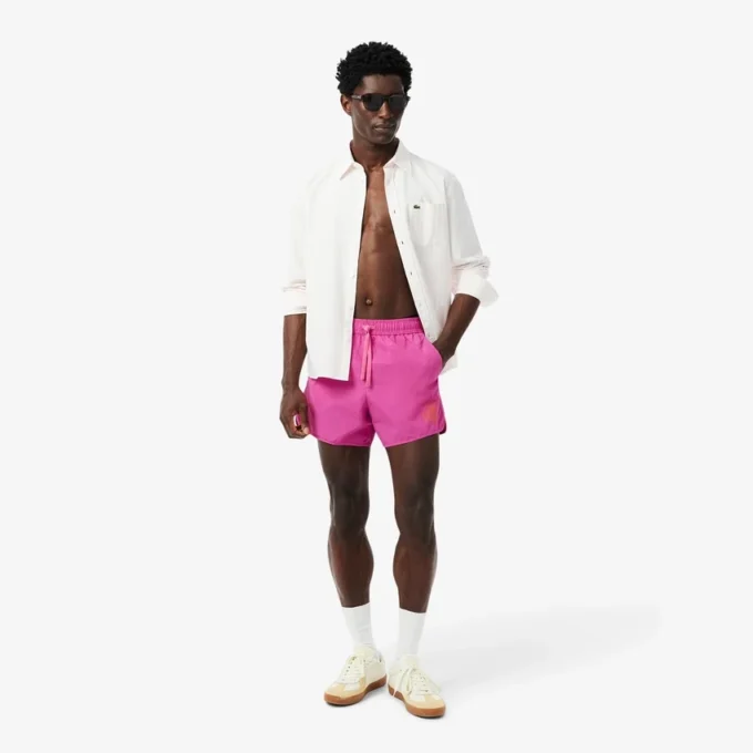 Herren-Retroshorts mit kleinem Emblem