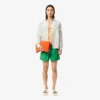 Herren-Retroshorts mit Krokodil-Print