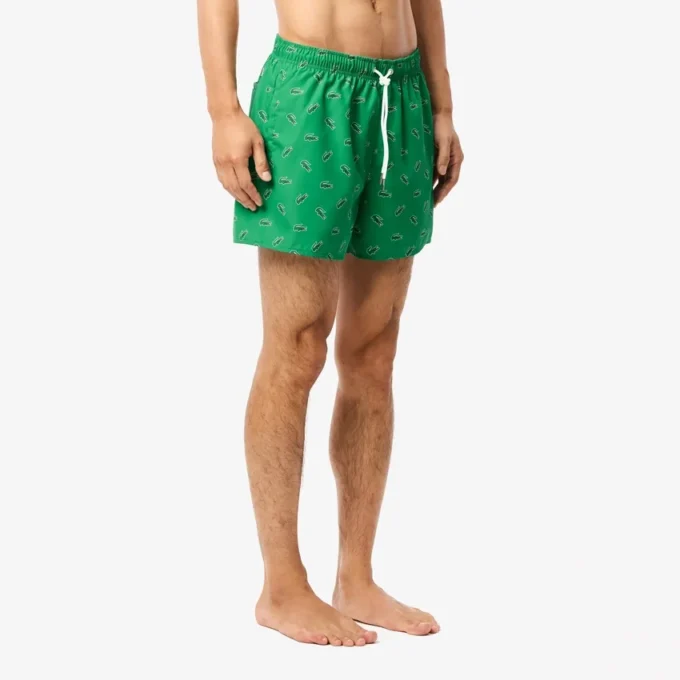 Herren-Retroshorts mit Krokodil-Print