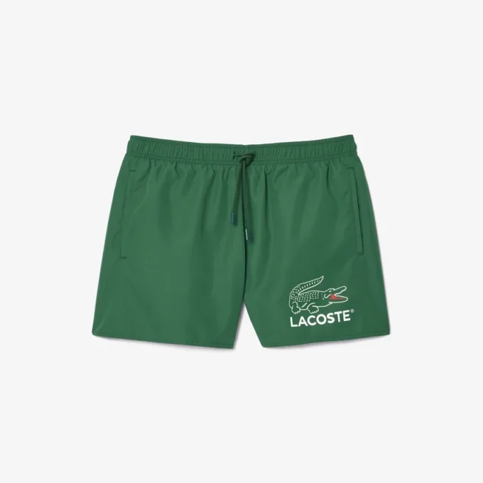 Herren-Retroshorts mit Krokodil-Print