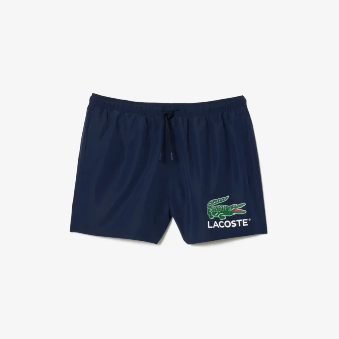 Herren-Retroshorts mit Krokodil-Print