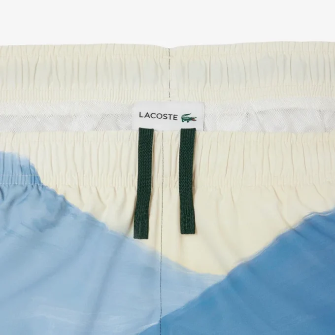 Herren-Retroshorts mit Landschaftsmuster