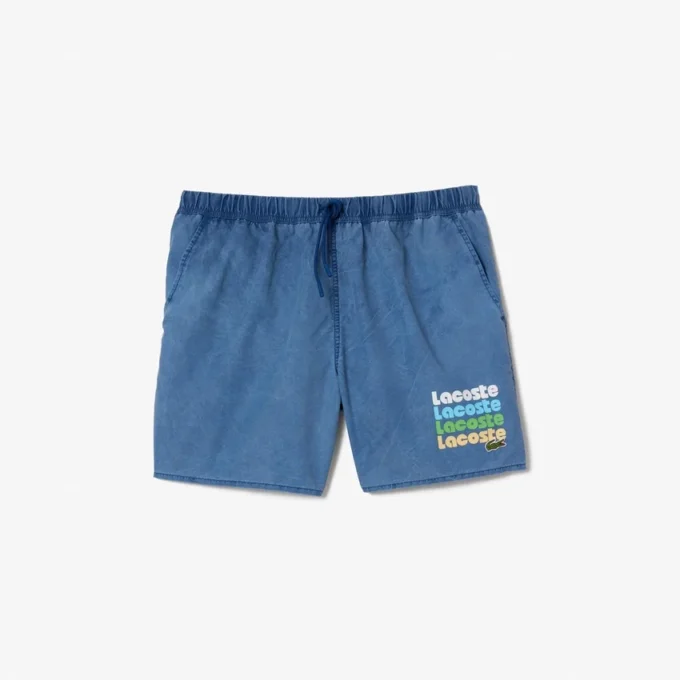 Herren-Retroshorts mit Washed-Effekt